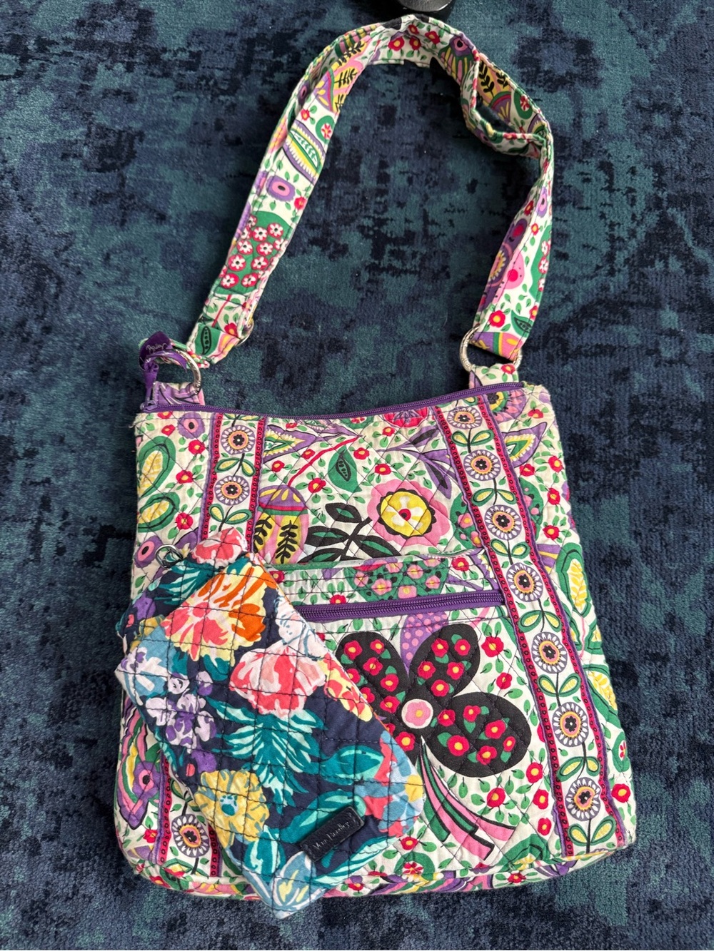 Vera Bradley Viva La Vera Hipster Crossbody & Sun Valley Case Set